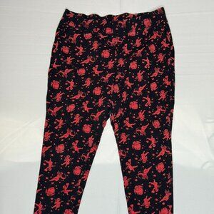 Torrid Full-Length Pocket Ponte Legging (Black/Red Cherubs)